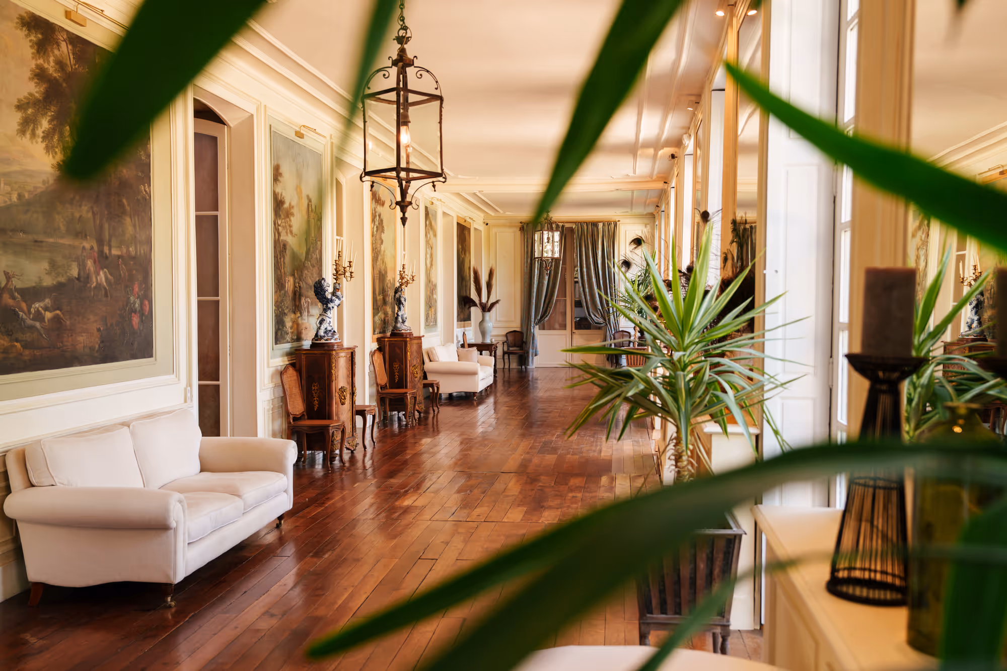 Inside the château